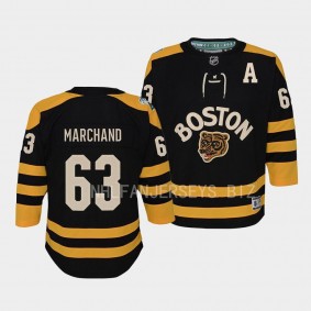 Boston Bruins Brad Marchand 2023 Winter Classic Black #63 Youth Jersey