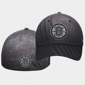Boston Bruins Dark Haze Team Solo Black Flex Hat