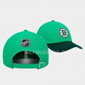 Boston Bruins St. Patricks Day Adjustable Hat Green