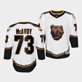 Boston Bruins Charlie McAvoy 2022 Special Edition 2.0 White #73 Youth Jersey Retro