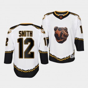 Boston Bruins Craig Smith 2022 Special Edition 2.0 White #12 Youth Jersey Retro