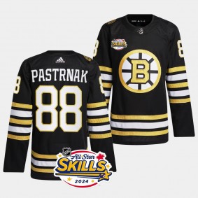 2024 NHL All-Star Skills David Pastrnak Boston Bruins Black #88 Authentic Home Jersey
