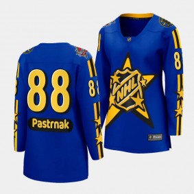 Boston Bruins David Pastrnak 2024 NHL All-Star Game Breakaway Women Blue Jersey