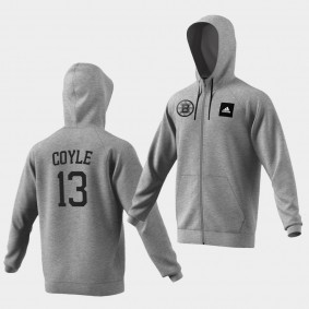 2020 Charlie Coyle #13 Boston Bruins Full-Zip Men's Hoodie