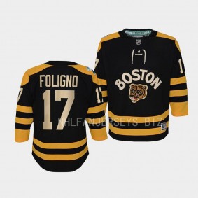 Boston Bruins Nick Foligno 2023 Winter Classic Black #17 Youth Jersey